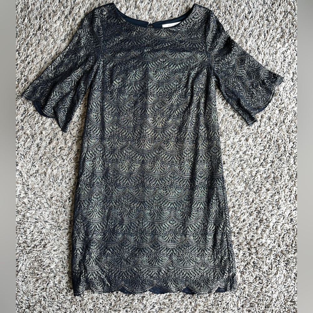 Miami Black& Gold  Lacey Dress  Sz. S